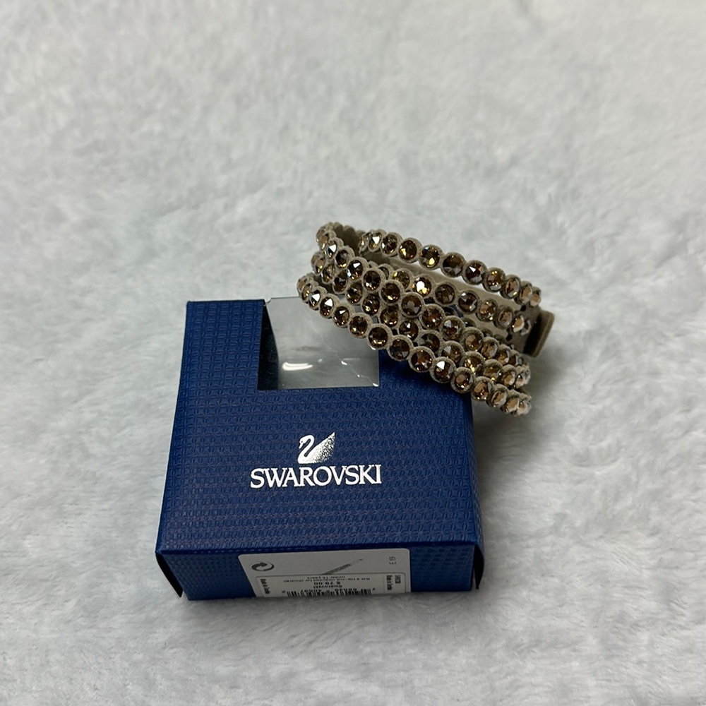 Swarovski Power Collection Bracelet Slake Cry - Gold Tone/Taupe